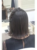 片あみこみ×外ハネのダウンアレンジ