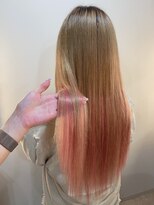 ヘアメイクサロン ゼロ(ZERO)&nbsp;ショート→ピンク系MIXグラデーション(≧∀≦)★