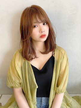 インビテーション(invitation) #オレンジベージュ#ワンカールセミディ