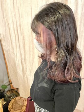 ヘアー メイク コラム コウ hair make column Coo インナーカラー＋グラデーション