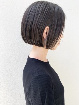 モリオ フロム ロンドン サッポロファクトリー店(morio FROM LONDON) 【morio札幌】札幌ボブ髪型 大人かわいい黒髪ぱつっとボブ