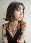 外ハネ×切りっぱなしボブ×Masena
