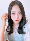 アッシュ×セミロング