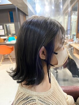 ヘアリゾートエーアイ 高田馬場店(hair resort Ai) 20代30代40代マロンベージュ/Aラインボブ/かきあげ[高田馬場駅]