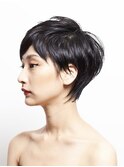 【RISK 高橋勇太】黒髪でシルエットが完璧な束感ベリーショート