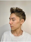 アップバングツーブロックスタイル[理容室/メンズ/メンズカット]