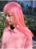 49外国人風カラーカシスレッドベイビーピンクネオンカラー