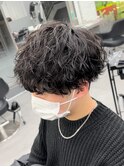 波巻きパーマ/くるくるこなれヘア/ツイストパーマメンズ