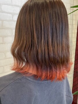 ビス フルール 日暮里店(Vis fleur) オレンジカラー/ショコラブラウン/裾カラー/[日暮里/日暮里駅]