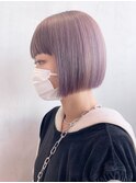 ピンクベージュ_チェリーブラウンフェミニンロング_ba375963
