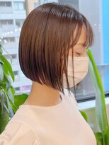 ロンドシエル 横浜(Lond ciel)&nbsp;前下がりボブ前髪×ショコラアッシュ【横浜】