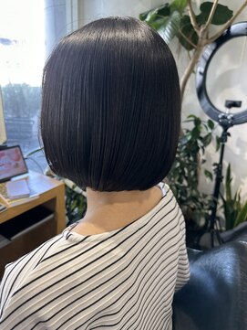 シェル 吉祥寺(shell) グレージュカラー/ボブウルフ/黒髪/ココアベージュ