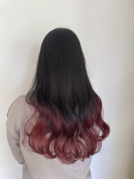 リアン 熊谷本店(Rien) レッド系グラデーションカラー