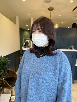 ラグ バイ シゲルカットクラブ 神田久志本店(lag) ミディアムヘア×くびれヘア