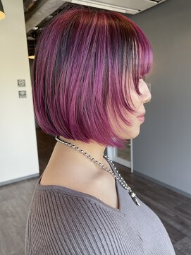 キティン 吉祥寺(kitin) 《kitin吉祥寺》　フェイスレイヤー ボブ　デザインカラー