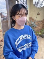 シー 岡崎(,SHE)&nbsp;切りっぱなしボブ/エアリーロング/美髪/ピンクブラウン/岡崎