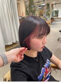 【Lomala表参道】インナーカラー/切りっぱなしボブ