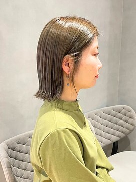 ジルバイジアン(JILL by GIEN) 切りっぱなしボブ/艶髪カラー@sarina