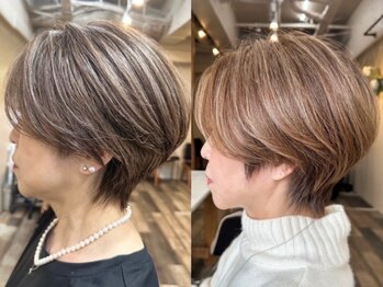 シーン(seen.)の写真/大人女性だからできる”品のある白髪を活かしたグレイカラー”◎[大通/白髪染め/白髪ぼかし/ハイライト]