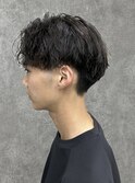 ハイトーンカラー/マッシュパーマ/アースカラー/men's/