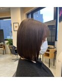 20代30代40代50代◎切りっぱなしボブ/ブラウンカラー