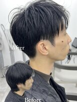 ビューブルー 亀戸錦糸町(VIEW BLUE) 美髪カールシアーカラーピンクブラウンエアリーロングメンズ