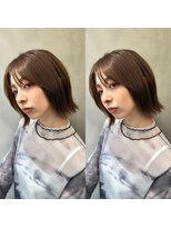 ロンドプロフィール 浦和(Lond profil)&nbsp;イメチェン　ボブ　外ハネボブ　美髪　ホワイトブロンド　韓国