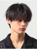 黒髪マッシュナチュラルマッシュメンズヘア韓国ツーブロック