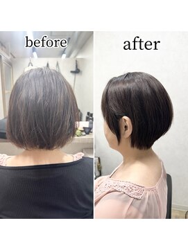 シュガー バイ エクラート 立川南口店(SUGAR by ECLART) 【エクラート立川】縮毛矯正/ショートボブ/白髪ぼかし/立川南口