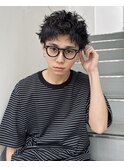 メガネに合うベリーショートヘア&メンズパーマ