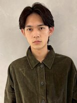 フィルムス 表参道(FILMS)&nbsp;men's/メンズ/フェザーパーマ/ニュアンス/ブルーブラック/黒染め