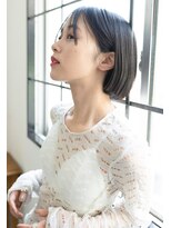 ミット バイ ツリー 吉祥寺(mit by tree) 姫カットレイヤー刈り上げボブラベンダーミルクティー