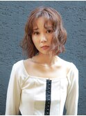 抜け感ナチュラルボブパーマ
