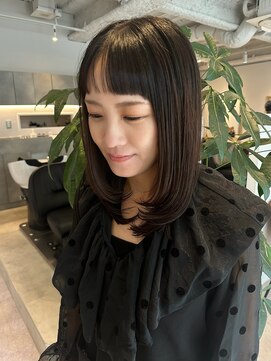 マルフェ 天王寺(marfe) 【marfe】ワイドバング_前髪カット_ローレイヤーカット