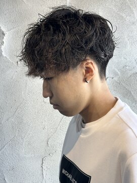 ニアウ 高崎店(Niau) シャドウパーマメンズパーマ韓国風パーマ群馬高崎メンズ眉毛