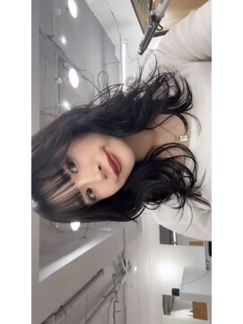 【miyon】韓国レイヤーカット×暗髪カラー×髪質改善