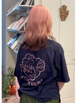 ザスリック 代官山(THE SLICK) コーラルピンク ルーツカラー 裾カラー