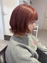 フェイバリットビューティシャルム(Favorite Beauty Charme)&nbsp;ブリーチありダブルカラー×カシスピンクカラー×ボブスタイル