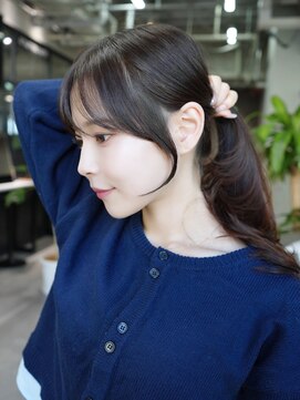 アイティー バイ アルバム 中野店(IT by ALBUM) おくれ毛ロング前髪カット似合わせカット_ba577262