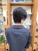 プランタンアヴェダ(printemps AVEDA)&nbsp;くびれハンサムショート×ブルーグレー