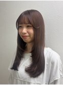 レイヤー×ナチュラルブラウンカラー