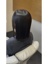 ビーアップヘアー(be:up hair) 縮毛矯正でまとまる切りっぱなしボブ