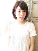 フェリシータ 緑地公園店(felicita) 流しバング暗髪★シンブルショートボブ