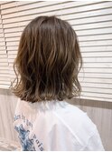 3Dハイライト☆/ふんわりカールヘア/外国人風カラー/うる艶髪