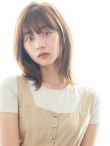 ヘアーサロン ラフリジー(Loufreasy) 【イルミナカラー】×アッシュブラウンの伸ばしかけ外ハネボブ