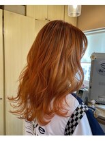 ヘアーズ フェミニン 中山店(Hair's Feminine)&nbsp;タンジェリンオレンジ《ヘアカラー 》