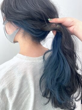 アライブ キチジョウジ(ALIVE Kichijoji) 【ALIVE吉祥寺】インナーカラー×ネイビーブルー