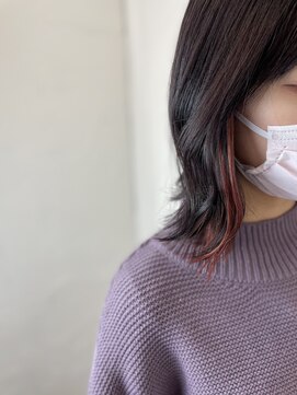 リタ(rita) #切りっぱなし　#イヤリングカラー　#ハイライト　#ブリーチ