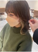 インナーカラー/ インナーカラーベージュ/ 透明感カラー