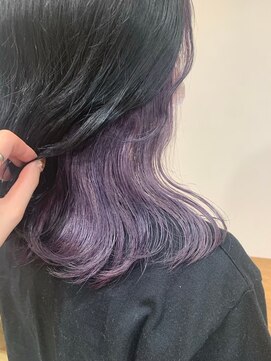 テイラー(Taylor) 【Taylor】大宮　くすみパープルインナー×ウェーブヘア
